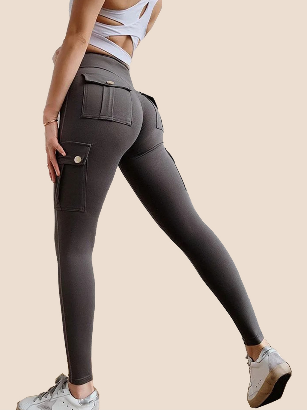 Women's Pocket Sexy Stretch Leggings Fitness Track Pants