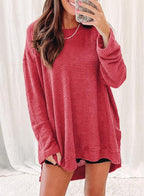 Women's Oversized Waffle Knit Top