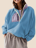 Women's Sherpa Fleece Pullover Jacket