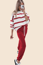 Women's Striped Two Piece Jogger Set(Buy 2 Free Shipping)