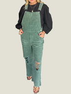 Women's Ripped Overalls Jumpsuit