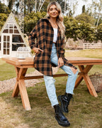 Women's Button Down Plaid Flannel Shirts