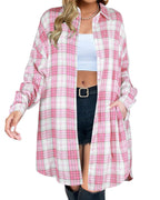 Women's Button Down Plaid Flannel Shirts