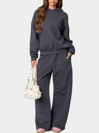 Women's Bow Detail Hoodie Sweat Set