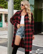 Women's Button Down Plaid Flannel Shirts
