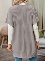 Women's Lightweight Short Sleeve Knitted Cardigan