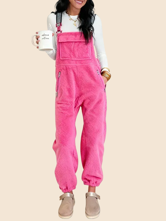 Women's Fleece Winter Casual Jumpsuit