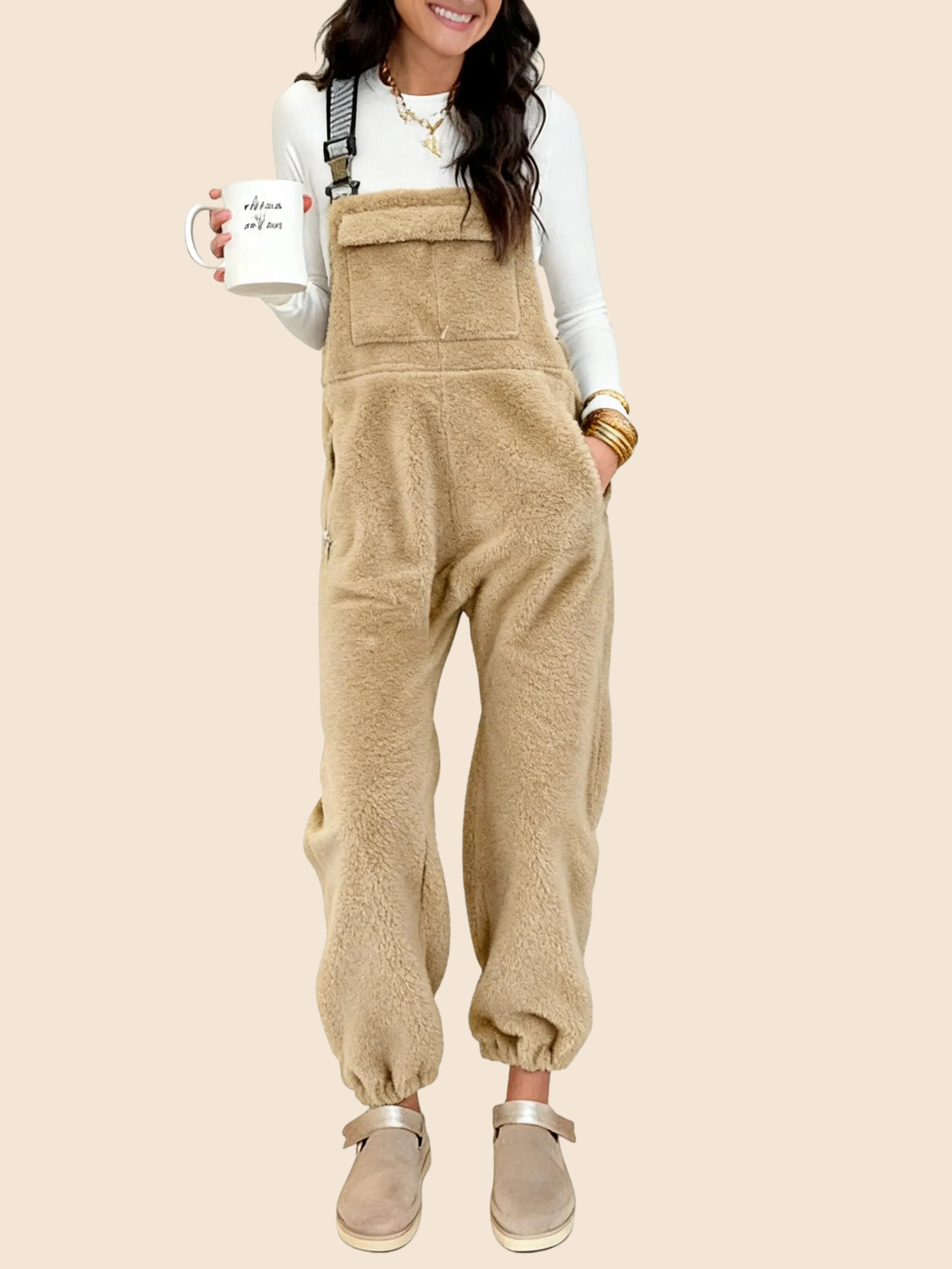 Women's Fleece Winter Casual Jumpsuit