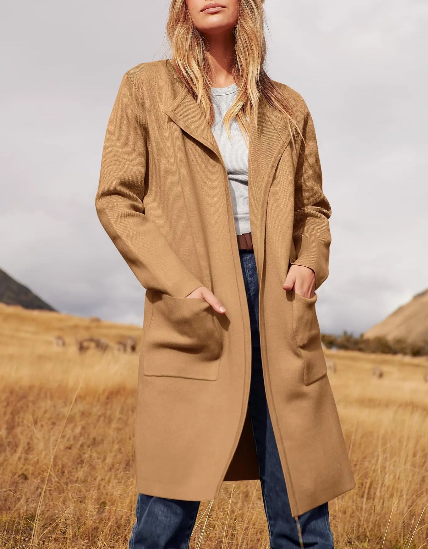 Women's Open Front Knit Cardigan