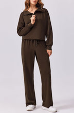Women's Oversized Sweatshirt Wide Leg Pants Two Piece Set