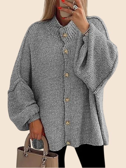 Women's Chunky Knit Button Front Cardigan